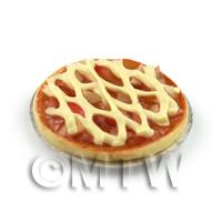 Dolls House Miniature Deep Filled Apple Lattice Pie 