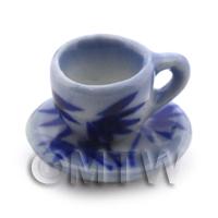 Dolls House Miniature Bamboo Style Cup and Saucer