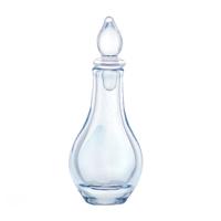 Miniature Handmade Blue Pear Shaped Apothecary Bottle / Decanter 