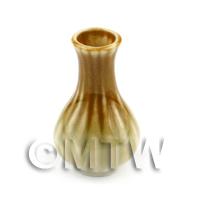 Dolls House Miniature Earthenware Curved Vase / Wine Storage Jar