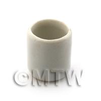 Dolls House Miniature White Glazed Ceramic General Purpose Pot