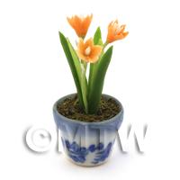 Dolls House Miniature Potted Purple Crocus