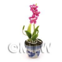  Dolls House Miniature Pink Orchid