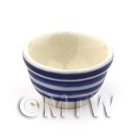 Dolls House Miniature Large Striped Mixing Bowl 