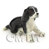 Dolls House Miniature Ceramic Spaniel Mum Dog