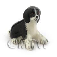 Dolls House Miniature Sitting Spaniel Pup 