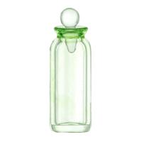 Dolls House Miniature Small Green Glass Apothecary Bottle 