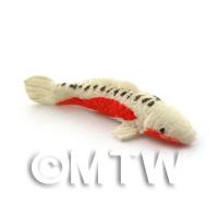 Dolls House Large Koi Carp White,Orange and Black Speckled Top 