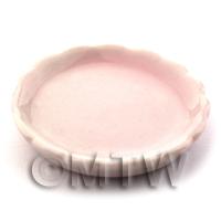 40mm Dolls House Miniature Large Scalloped Plate 