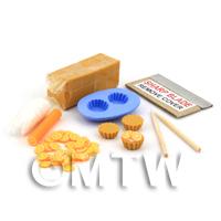 Dolls House Miniature Candied Orange Tart Kit With Silicone Mould