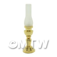 Dolls House Miniature Frosted Glass Chimney Desk Lamp