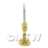 Dolls House Miniature Single Candle Desk Lamp