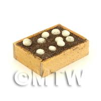 Miniature Garden Wooden Crate With Growing Mushrooms 