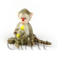 Dolls House Miniature Handmade Ceramic Monkey 