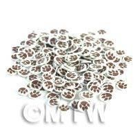 50 Fimo Paw Print Nail Art Cane Slices (NS81)