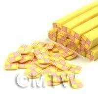 Dolls House Miniature Battenberg Cake Cane