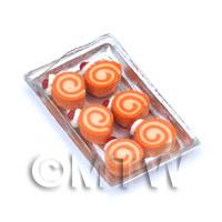 Dolls House Miniature Orange Roulades On A Tray