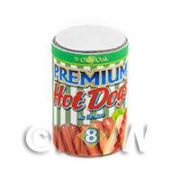 Dolls House miniature Can of Ye Old Oak Hot Dogs