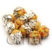 Dolls House Miniature Fruit Topped Foil Based Iced Bun