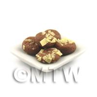 1/12th scale - Dolls House Miniature Chocolate Shortbread Cookies On A  Plate
