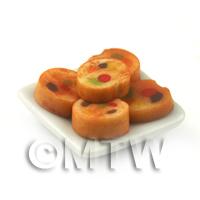 Miniature Fruit Slices On A Square Plate