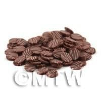 50 Milk Choc With White Choc Ripples Cane Slices (09NS4)