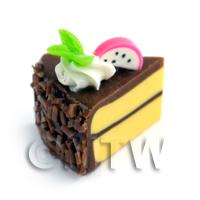 Miniature Belgian Chocolate Iced Hand Made Individual Cake Slic