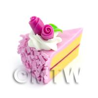  Miniature Raspberry Iced Hand Made Individual Cake Slice