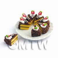 Miniature Whole Sliced Chocolate Cake 