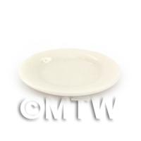 Dolls House Miniature 17mm White Plate