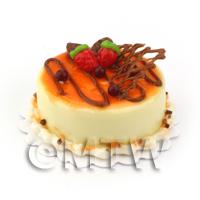 Miniature Pale Yellow Iced Chocolate Orange Cake
