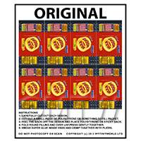 Dolls House Miniature Packaging Sheet of 8 Hula Hoops Original Crisps