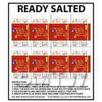 Dolls House Miniature Packaging Sheet of 8 French Fries Ready Salted Crisps