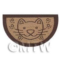 Dolls House 62mm Half Moon Cat Welcome Mat (WM10) 
