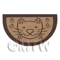 Dolls House 62mm Half Moon Cat Welcome Mat (WM10) 