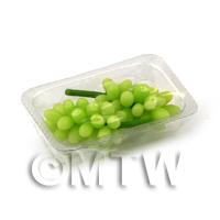 Dolls House Miniature Punnet of Green Grapes