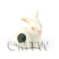 Dolls House Miniature Ceramic Tiny Rabbit