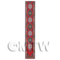 Dolls House Miniature 36cm Red And Green Pattern Stair Runner (MR2)