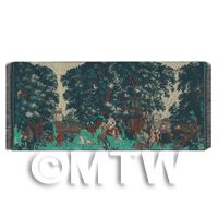 Dolls House Miniature Large Woven Hunting Tapestry (TAPMR04)