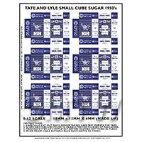 Dolls House Miniature Packaging Sheet Of 6 Tate and Lyle Small Cube Sugar Boxes