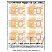 Dolls House Miniature Packaging Sheet Of 6 Tate and Lyle Preserving Sugar Boxes