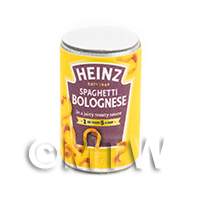 Dolls House miniature  Can of Heinz Spaghetti Bolognese