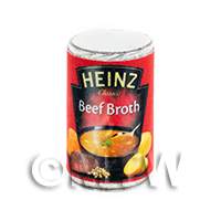 Dolls house Miniature Can Of Heinz Beef Broth Soup