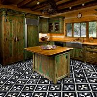 this flooring in a scene to show design and scale