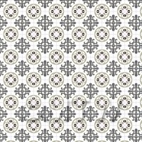 1:12th Grey And Black Styalised Pattern Tile Sheet With Grey Grout