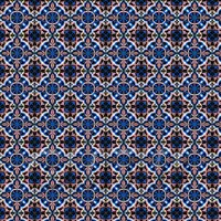1:12th Dark Pink And Blue Aztec Style Tile Sheet With Dark Grey Grout