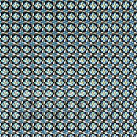 1:12th Blue And Black Star Design Tile Sheet With Grey Grout