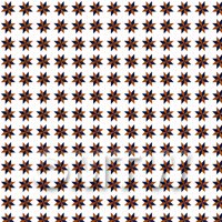 1:12th Navy Blue And Red Stars Design Tile Sheet With Pale Grey Grout
