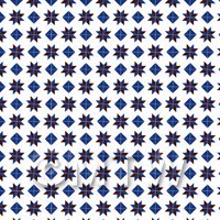 1:12th Dark Blue And Maroon Stars And Diamond Design Tile Sheet