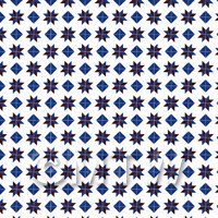 1:12th Dark Blue And Maroon Stars And Diamond Design Tile Sheet